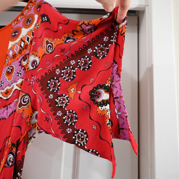 Emilio Pucci Size 6 Abstract Jersey Stretch Mini Dress - Picture 2 of 8